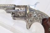  FACTORY ENGRAVED Antique COLT Open Top 22 Revolver - 2 of 11