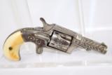  ENGRAVED Antique HOPKINS & ALLEN XL No. 4 Revolver - 7 of 10