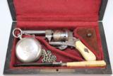  EXQUISITE Cased ENGRAVED Ivory Handled Revolver - 18 of 19