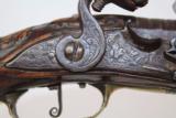  GORGEOUS Engraved EUROPEAN Flintlock Horse Pistol - 6 of 16