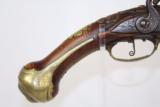  GORGEOUS Engraved EUROPEAN Flintlock Horse Pistol - 3 of 16