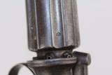  LARGE Engraved BRITISH Antique PEPPERBOX Revolver - 8 of 14