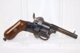  Fine BELGIAN Antique "ARENDT" 7mm Pinfire Revolver - 1 of 12