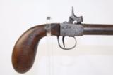  OUTLANDISHLY LONG Barreled European ANTIQUE Pistol - 2 of 10