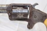  ENGRAVED Antique IVORY Handle DREADNAUGHT Revolver - 4 of 10
