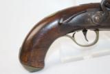  Circa 1800 Antique KETLAND BRASS FLINTLOCK Pistol - 3 of 12