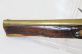  Circa 1800 Antique KETLAND BRASS FLINTLOCK Pistol - 11 of 12