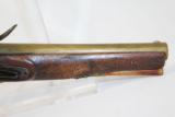  Circa 1800 Antique KETLAND BRASS FLINTLOCK Pistol - 4 of 12