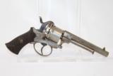  1870s EUROPEAN Antique Double Action PINFIRE Revolver - 1 of 8