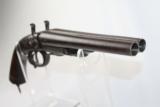  BRITISH Indian ENGRAVED Antique SxS HOWDAH Pistol - 2 of 13