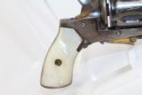  GORGEOUS Antique BELGIAN Revolver w PEARL Grips
- 7 of 8