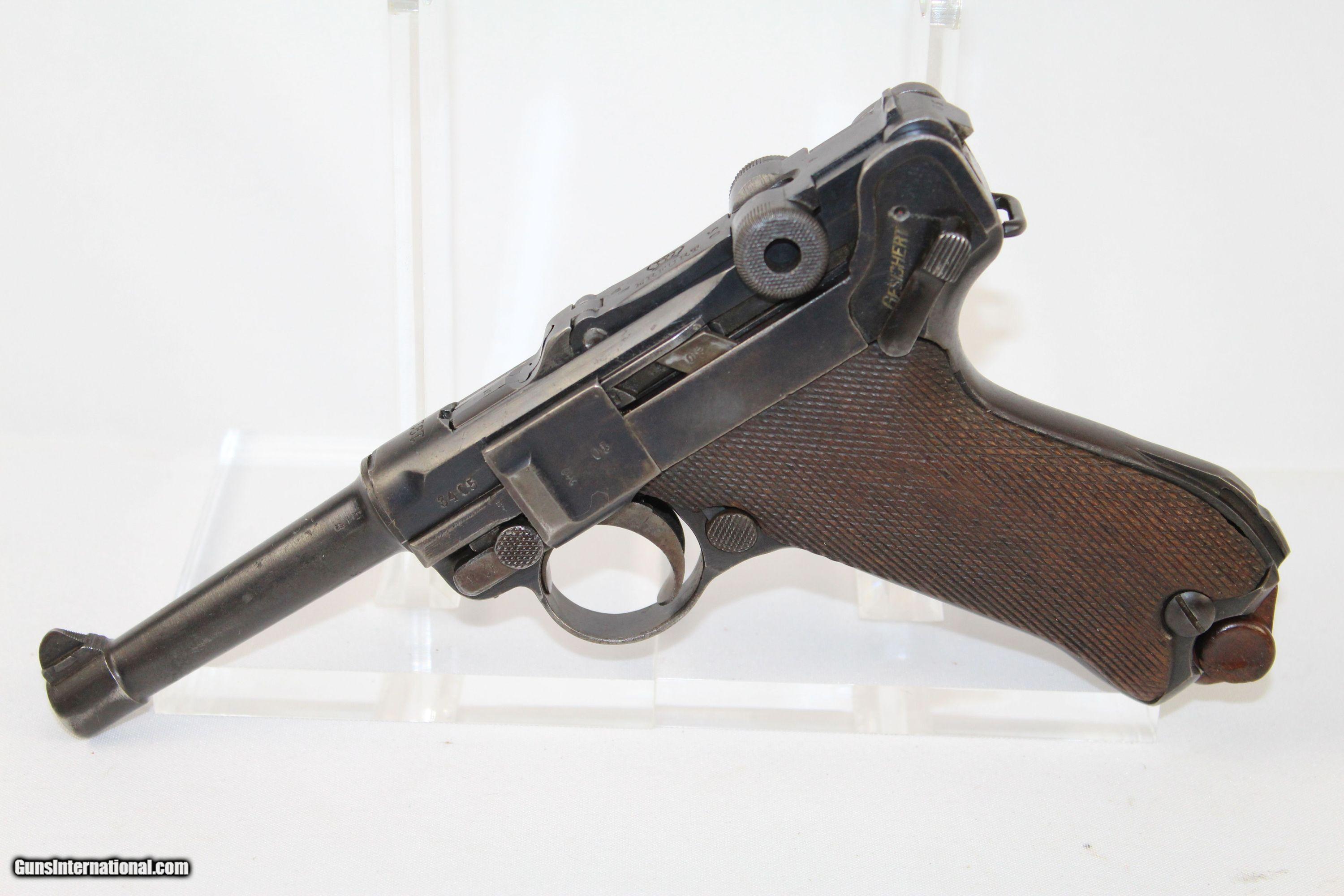 WORLD WAR I Dated German ERFURT 1917 Luger Pistol for sale online. 