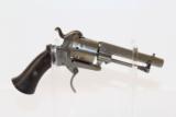BELGIAN Antique FOLDING TRIGGER Pinfire Revolver - 8 of 8