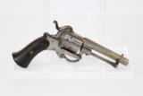 BELGIAN Antique FOLDING TRIGGER Pinfire Revolver - 1 of 8