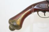 European ENGRAVED Antique FLINTLOCK Horse Pistol - 3 of 17