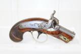 1850s ANTIQUE Percussion DERINGER Pistol - 1 of 9