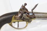 FRENCH Antique MAUBEUGE 1777 Flintlock Pistol - 2 of 13