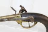 FRENCH Antique MAUBEUGE 1777 Flintlock Pistol - 6 of 13