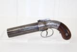 ENGRAVED Antique ALLEN & THURBER Pepperbox Revolver - 1 of 19