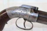 ENGRAVED Antique ALLEN & THURBER Pepperbox Revolver - 8 of 19