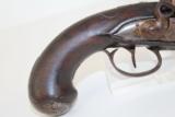 FRENCH Antique Cannon Barrel FLINTLOCK Coat Pistol - 3 of 10