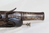FRENCH Antique Cannon Barrel FLINTLOCK Coat Pistol - 4 of 10