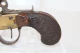 ELEGANT Belgian Antique Brass FLINTLOCK Pistol - 3 of 9