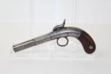 SCARCE ENGRAVED Antique Bacon Ring Trigger Pistol - 1 of 10