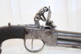DOUBLE BARREL Antique FLINTLOCK Tap Action Pistol - 9 of 13