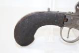 DOUBLE BARREL Antique FLINTLOCK Tap Action Pistol - 11 of 13