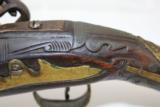 Ornate BARBARY WARS Antique FLINTLOCK Pistol - 6 of 12