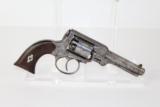 RARE ENGRAVED Antique IXL Double Action Revolver - 7 of 10