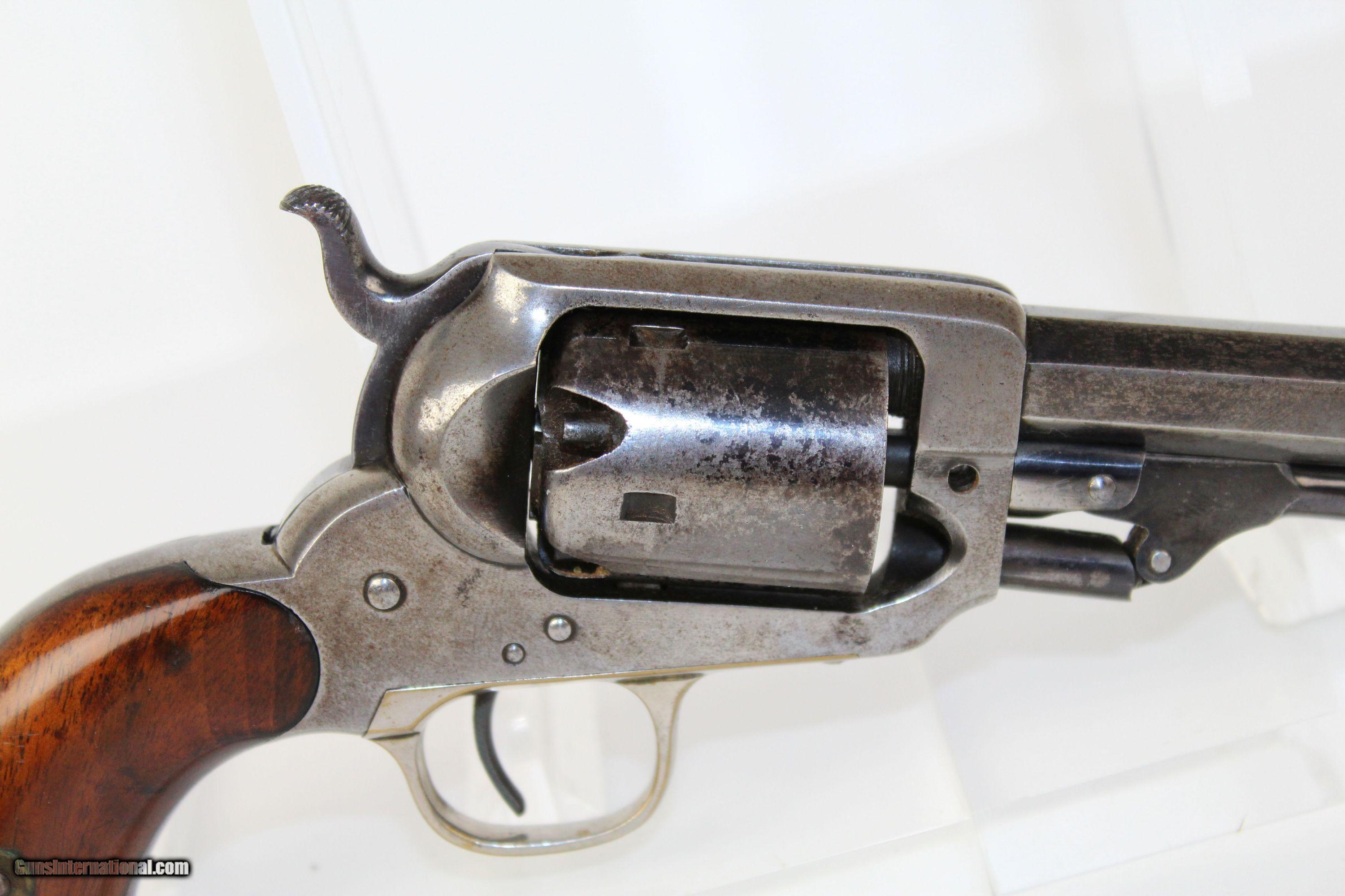 CIVIL WAR-Era Antique ELI WHITNEY Pocket Revolver