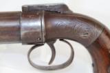 ENGRAVED Antique ALLEN & THURBER Pepperbox Revolver - 3 of 13