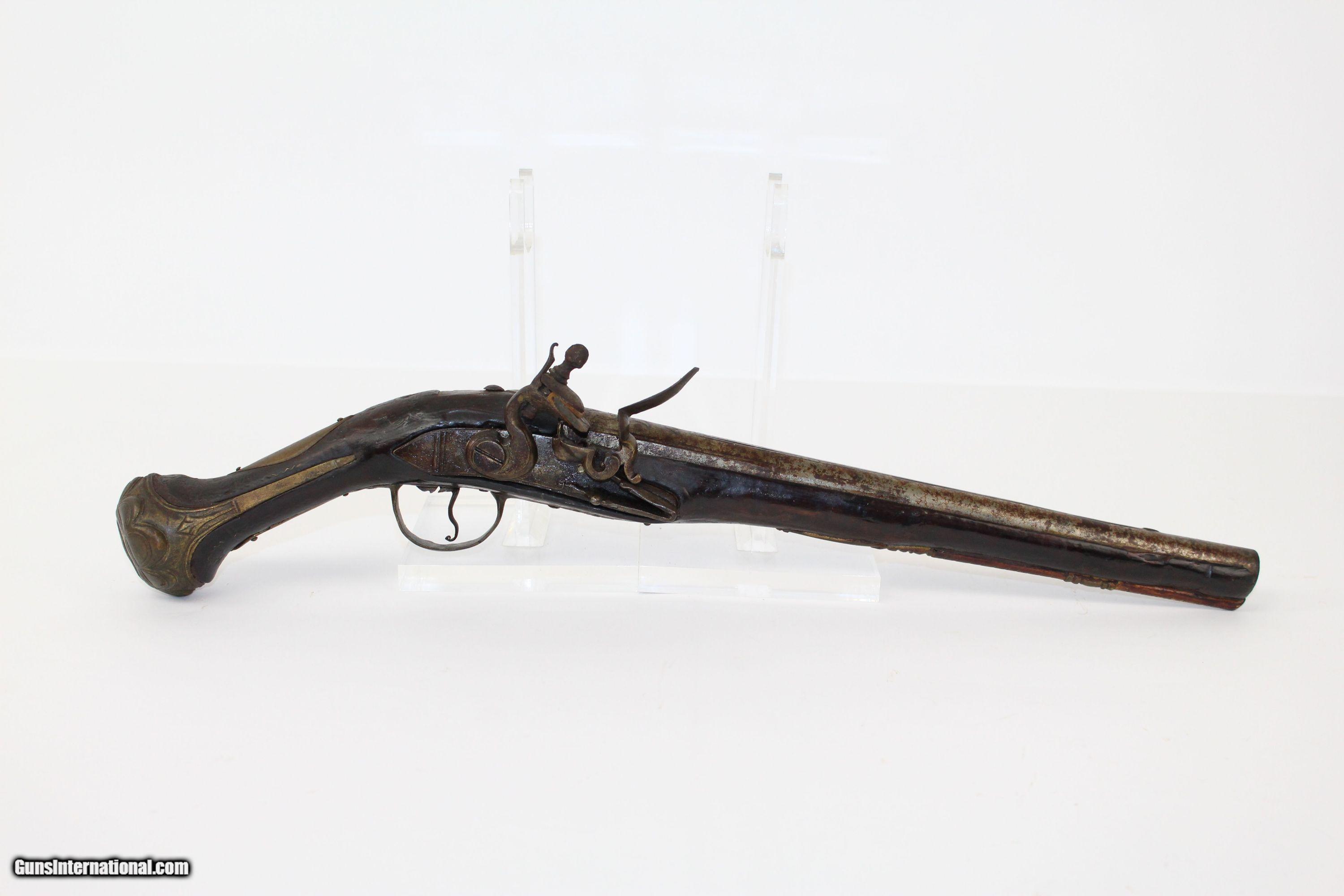 ORNATE Engraved Ottoman Flintlock MARTIAL Pistol