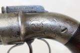 ENGRAVED Antique ALLEN & THURBER Pepperbox Revolver - 6 of 15