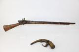 EXQUISITE Ottoman Turkish SHISHANA Miquelet Rifle - 2 of 20
