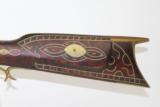 Rare JOSEPH CARPER Inlaid Southern Rifle c. 1850s - 13 of 16