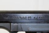 WWII NAZI German fnh CZ vz. 27 Pistol .32 ACP - 6 of 15