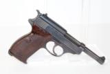 WWII Nazi GERMAN “ac 44” WALTHER P38 Pistol - 8 of 11