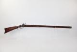 M.M. MASLIN Marked FLINTLOCK Long Rifle Circa 1825 - 2 of 12