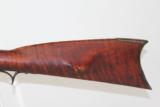 M.M. MASLIN Marked FLINTLOCK Long Rifle Circa 1825 - 9 of 12