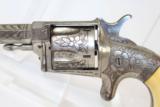 ENGRAVED Antique HOPKINS & ALLEN XL No. 4 Revolver - 3 of 10