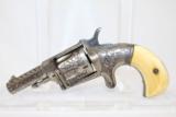 ENGRAVED Antique HOPKINS & ALLEN XL No. 4 Revolver - 1 of 10