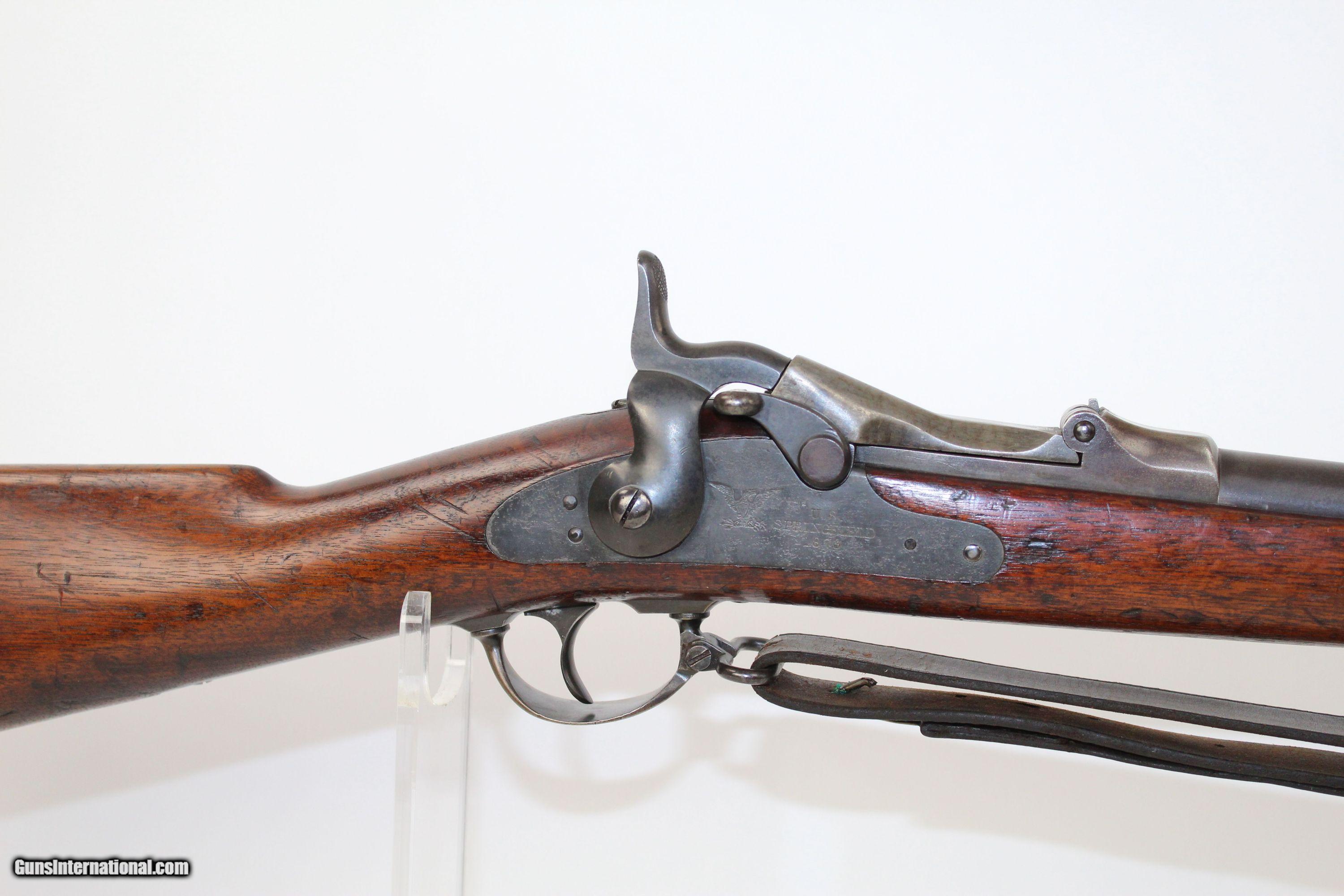 1873 springfield trapdoor rifle with scope