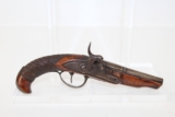 FRENCH Antique DERINGER-Style Percussion Pistol - 1 of 10