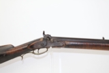 Maker Marked ANTIQUE Percussion AMERICAN LONG RIFLE - 1 of 13