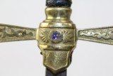 Antique FRATERNAL Ceremonial SWORD Marked “KKK” - 6 of 20