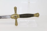 Antique FRATERNAL Ceremonial SWORD Marked “KKK” - 3 of 20
