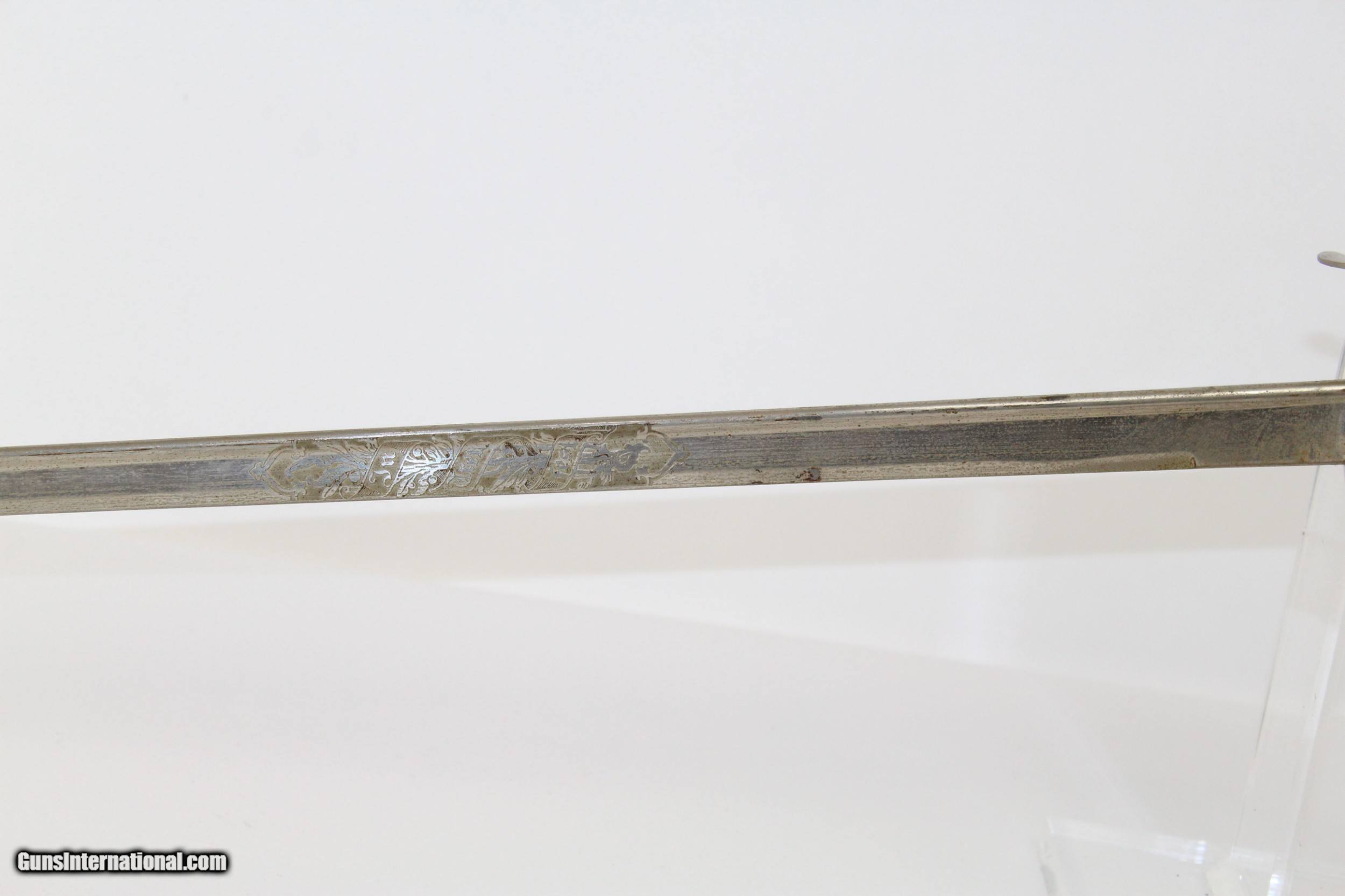 BAVARIAN Model 1889 Officers Degen with Royal Lion